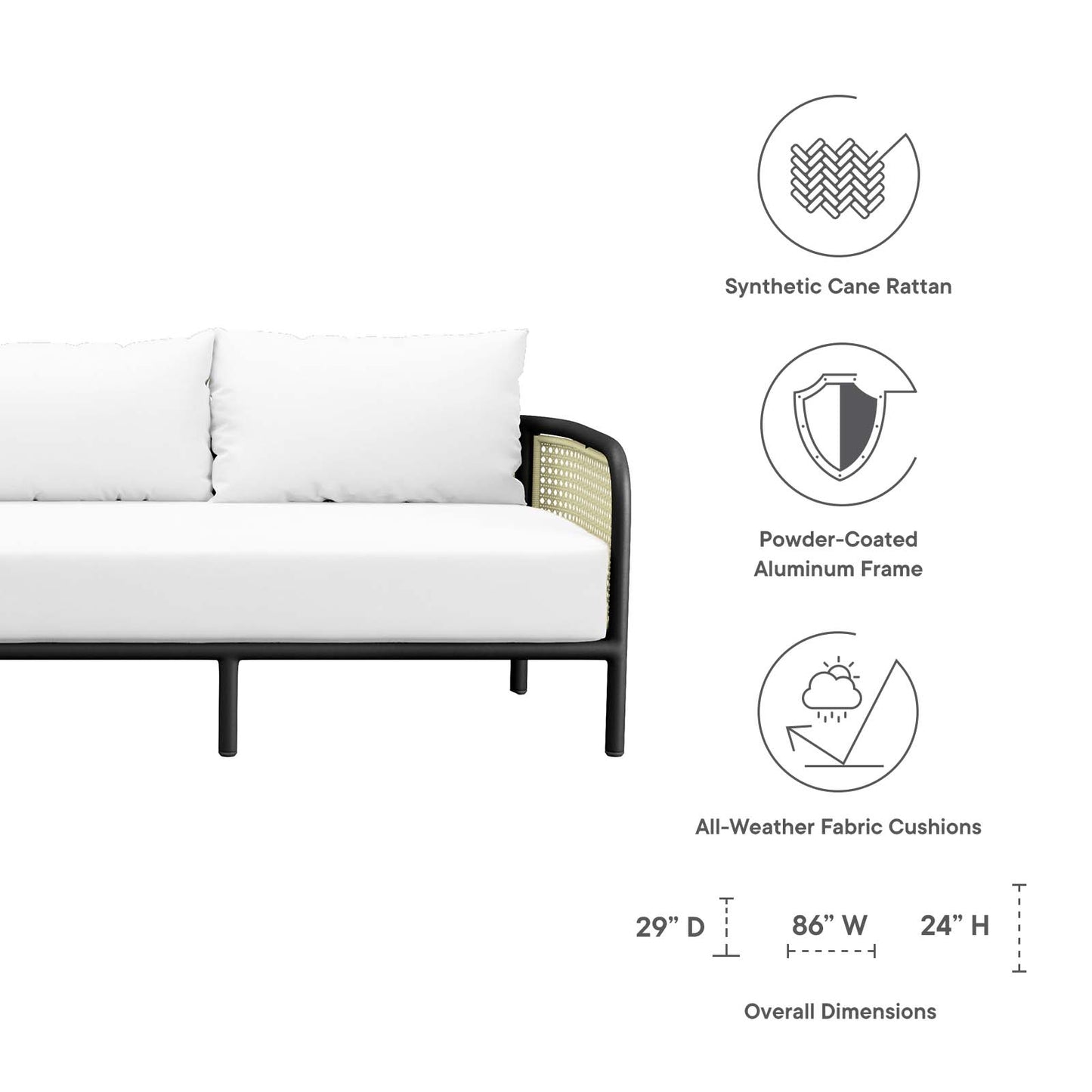Hanalei Outdoor Patio Sofa By Modway