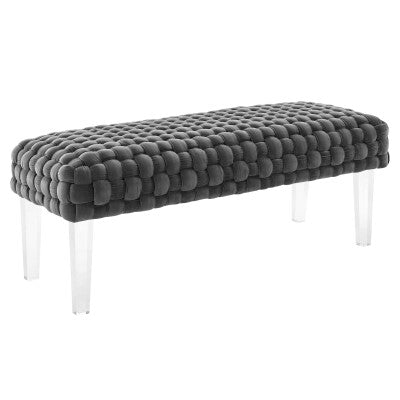 Prologue Woven Performance Velvet Ottoman by Modway