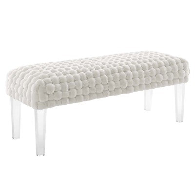 Prologue Woven Performance Velvet Ottoman by Modway