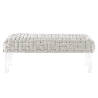 Prologue Woven Performance Velvet Ottoman by Modway