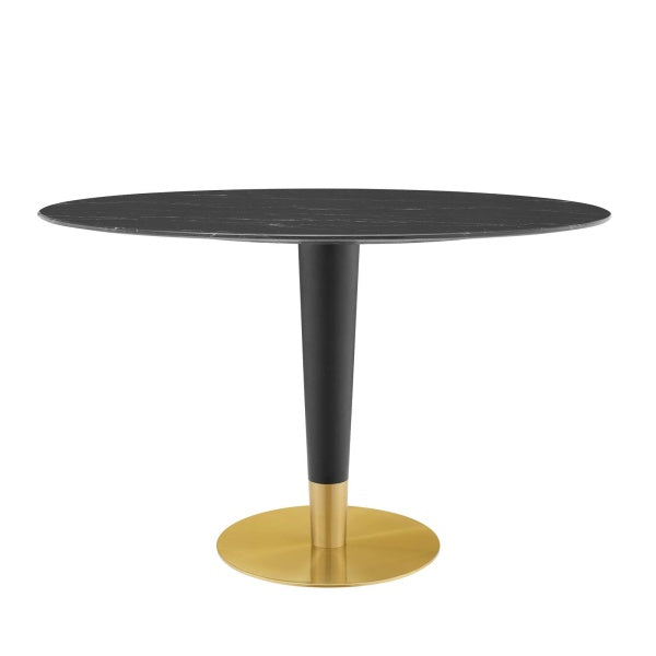 Zinque 48" Oval Artificial Marble Dining Table By Modway