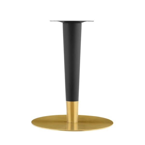 Zinque 40" Artificial Marble Dining Table Gold Black By Modway