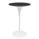 Lippa 28" Artificial Marble Bar Table By Modway