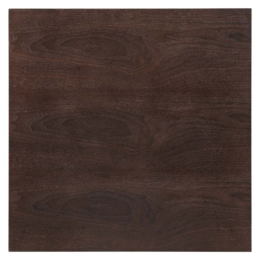 Lippa 28" Square Wood Dining Table Gold Cherry Walnut By Modway