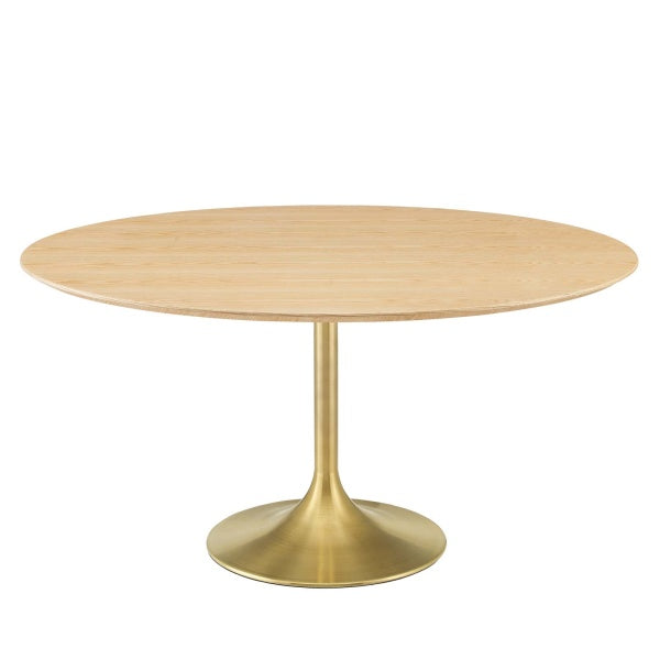 Lippa 60" Oval Artificial Marble Dining Table By Modway