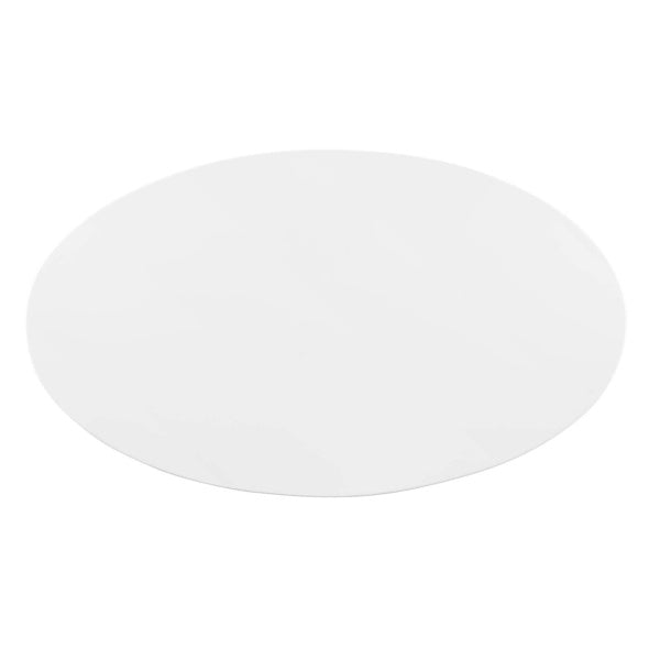 Tupelo 48" Oval Dining Table Gold White By Modway