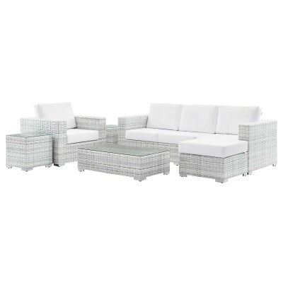 Convene 6-Piece Outdoor Patio Set Light by Modway