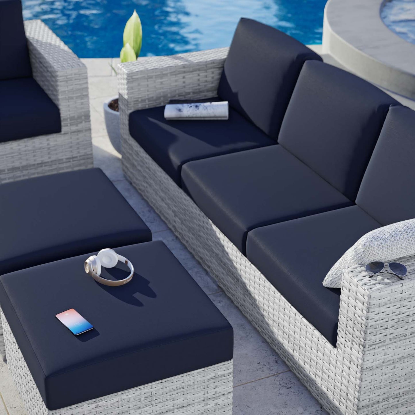 Convene 4Piece Outdoor Patio Set by Modway