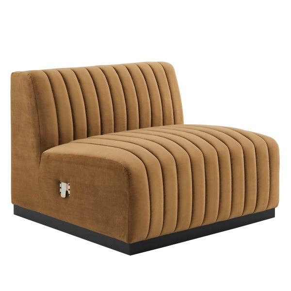 Conjure Channel Tufted Performance Velvet Armless Chair by Modway
