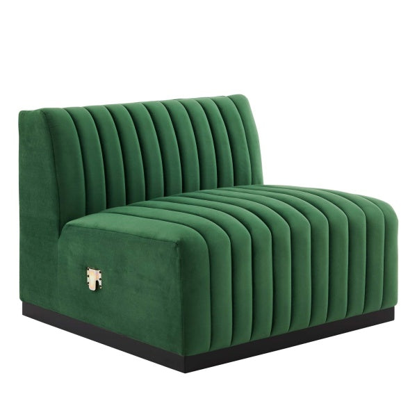 Conjure Channel Tufted Performance Velvet Armless Chair by Modway