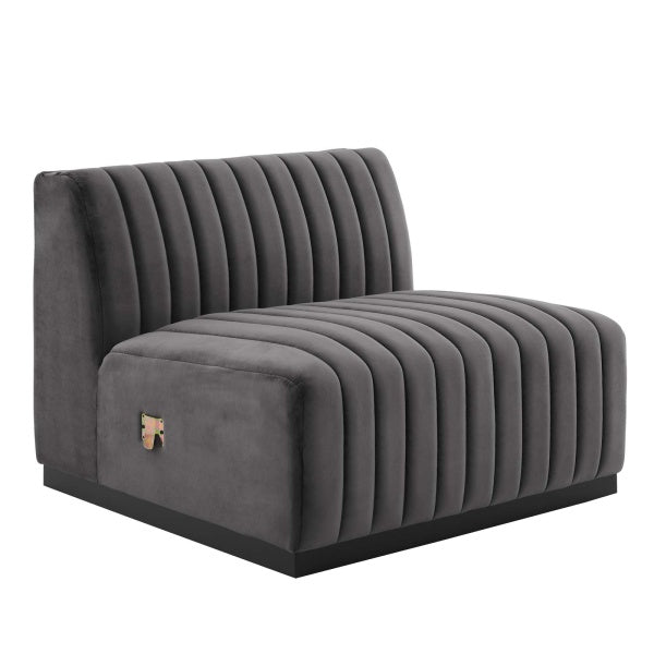 Conjure Channel Tufted Performance Velvet Armless Chair by Modway