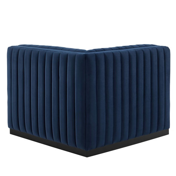 Conjure Channel Tufted Performance Velvet Left Corner Chair by Modway