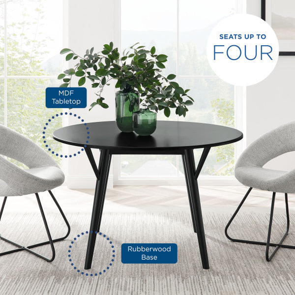 Gallant 47" Dining Table in Black Black By Modway