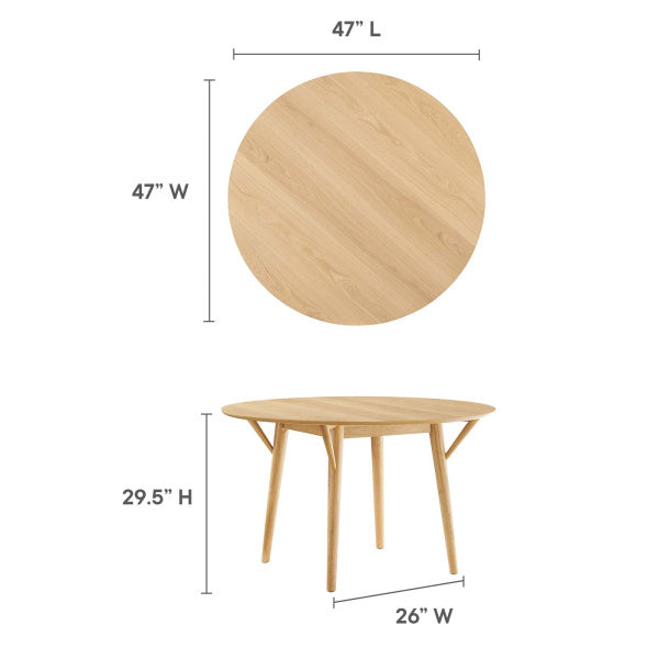 Gallant 47" Round Dining Table By Modway