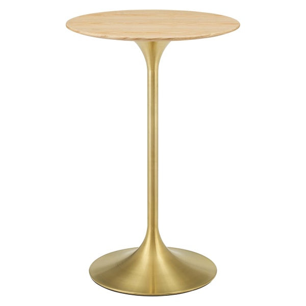 Lippa 28" Artificial Marble Bar Table By Modway