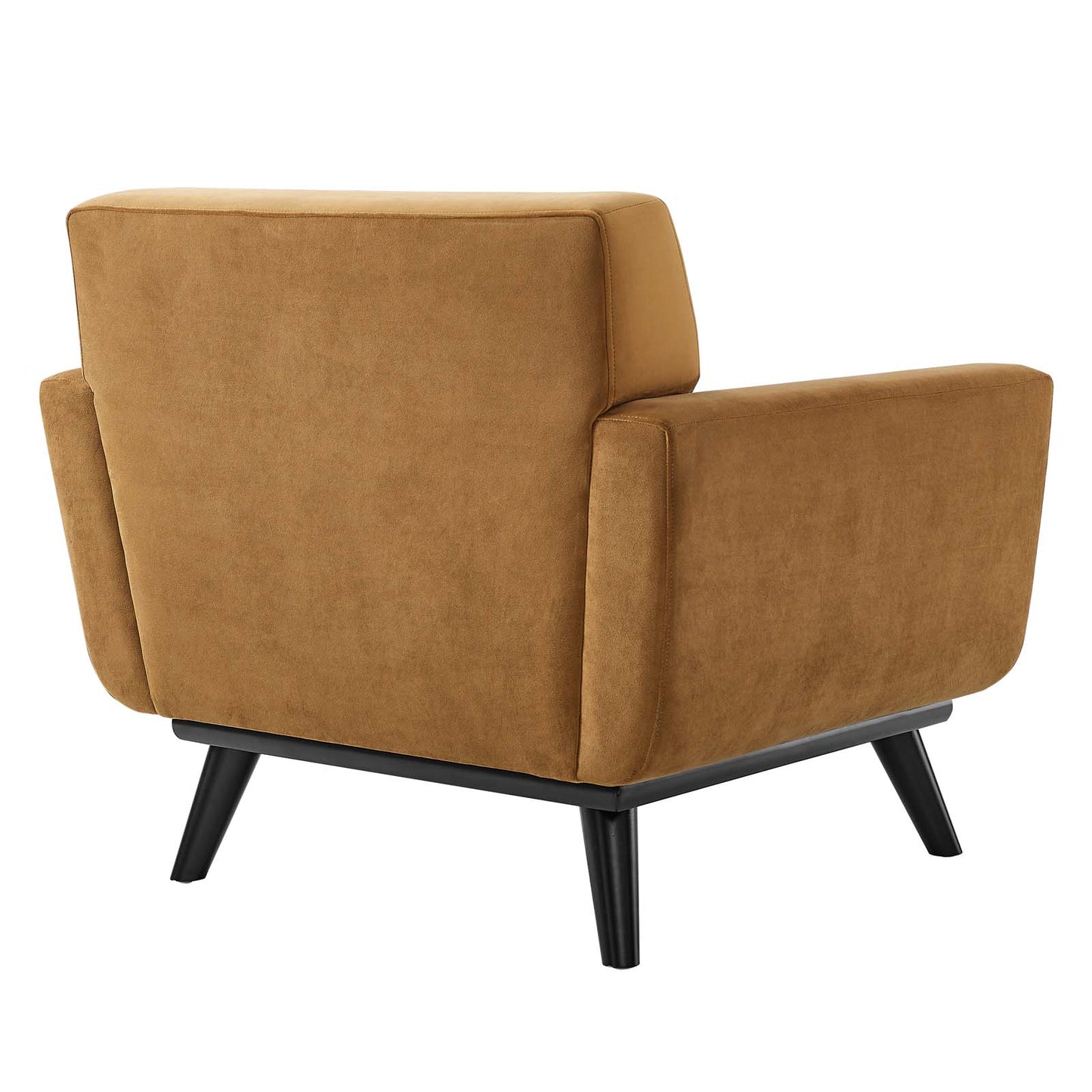 Engage Performance Velvet Armchair in Cognac by Modway