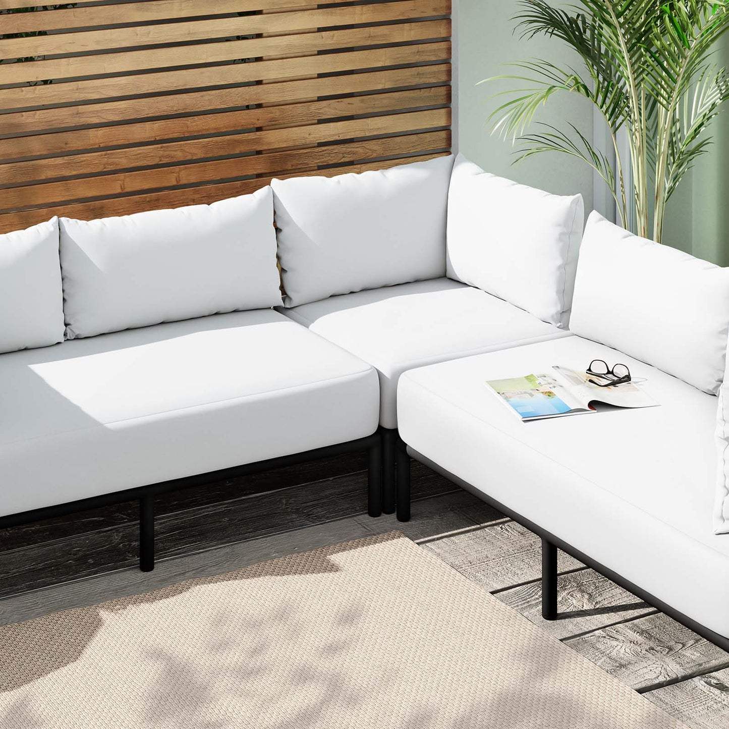 Hanalei Outdoor Patio 3-Piece Sectional