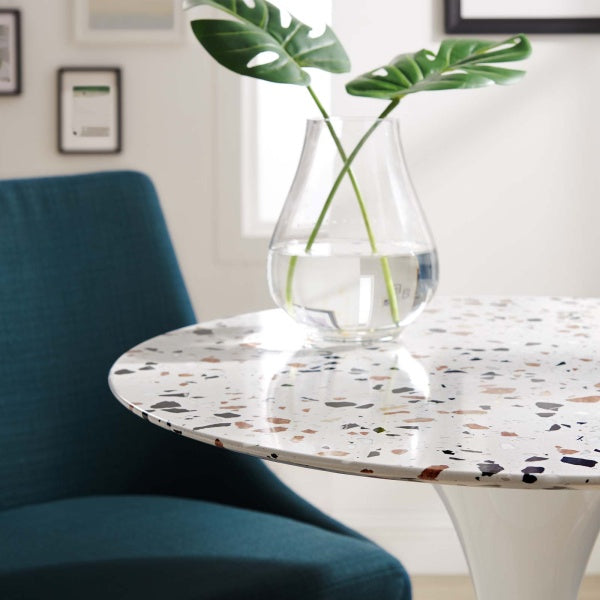 Lippa 28" Round Terrazzo Dining Table By Modway