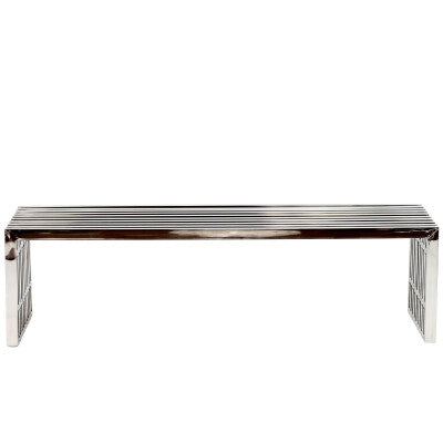 Gridiron Large Stainless Steel Benchby Modway