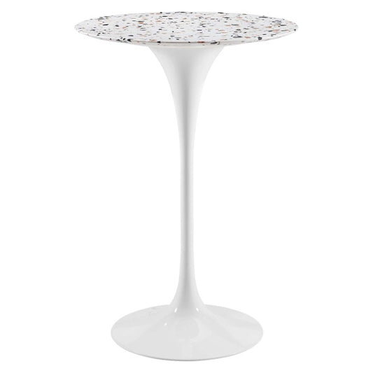 Lippa 28" Round Terrazzo Bar Table By Modway
