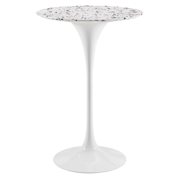 Lippa 28" Round Terrazzo Bar Table By Modway