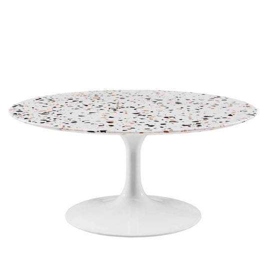 Lippa 36" Round Terrazzo Coffee Table by Modway