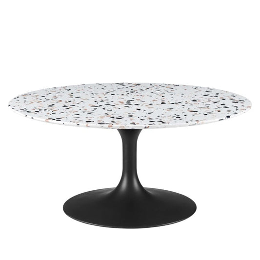 Lippa 36" Round Terrazzo Coffee Table by Modway