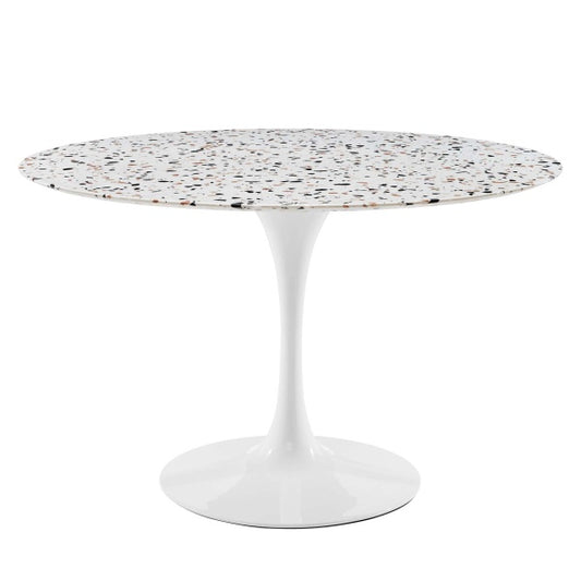 Lippa 47" Round Terrazzo Dining Table By Modway