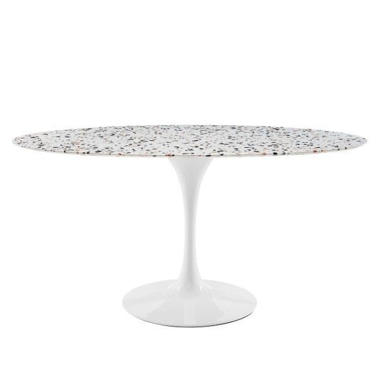 Lippa 60" Oval Terrazzo Dining Table By Modway