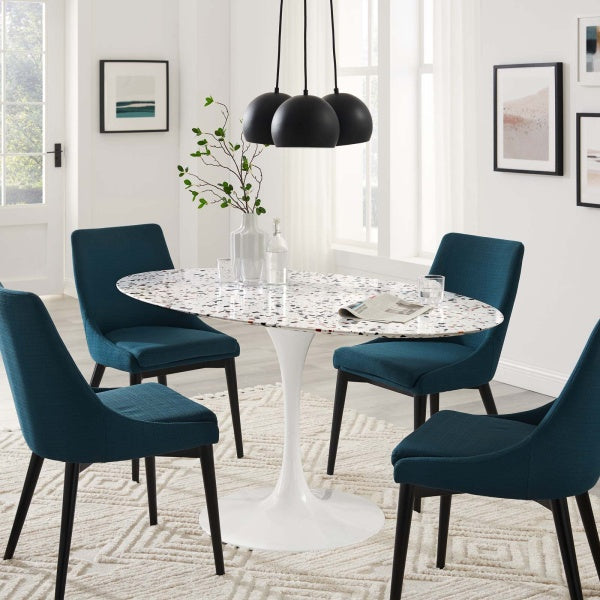 Lippa 60" Oval Terrazzo Dining Table By Modway