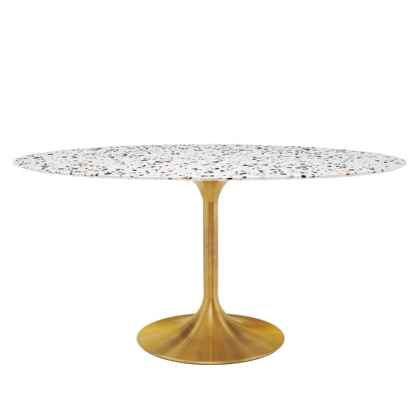 Lippa 60" Oval Terrazzo Dining Table By Modway