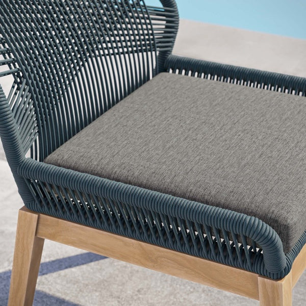 Wellspring Outdoor Patio Teak Wood Dining Chair By Modway
