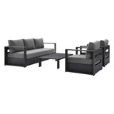 Tahoe Outdoor Patio Powder-Coated Aluminum 4-Piece Set