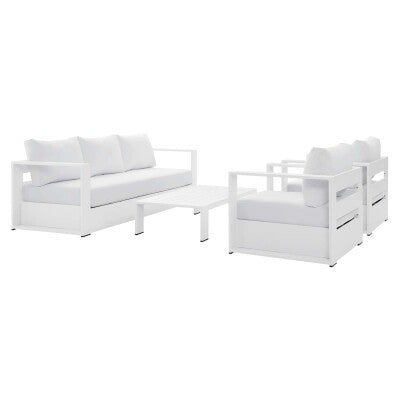 Tahoe Outdoor Patio Powder-Coated Aluminum 4-Piece Set