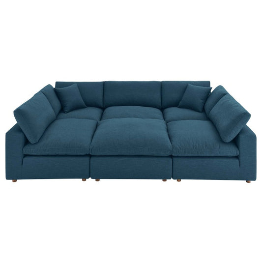 Commix Down Filled Overstuffed 6-Piece Sectional Sofa | Polyester by Modway