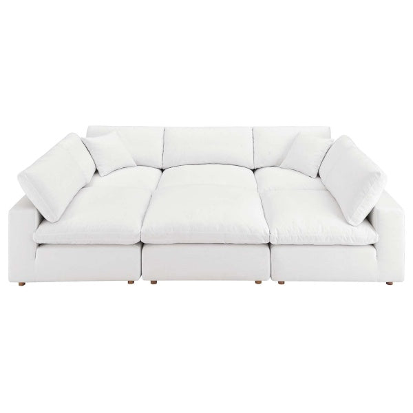 Commix Down Filled Overstuffed 6-Piece Sectional Sofa