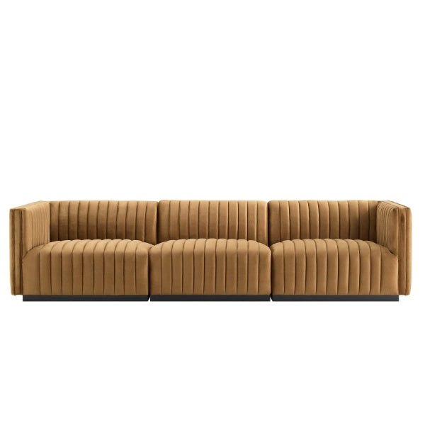 Conjure Channel Tufted Performance Velvet Sofa By Modway