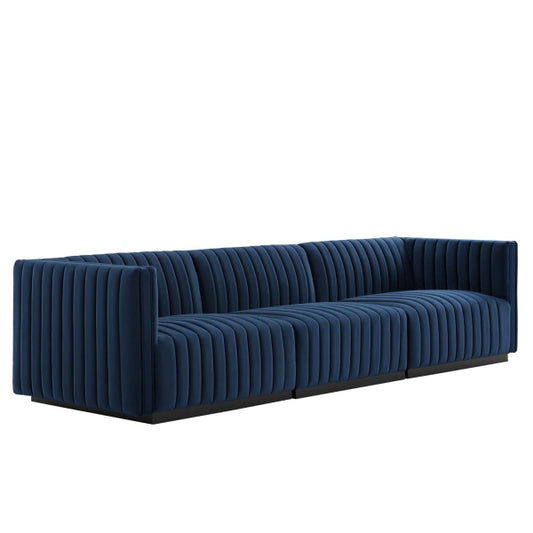 Conjure Channel Tufted Performance Velvet Sofa By Modway