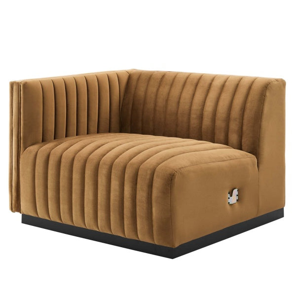 Conjure Channel Tufted Performance Velvet 4-Piece Sofa By Modway