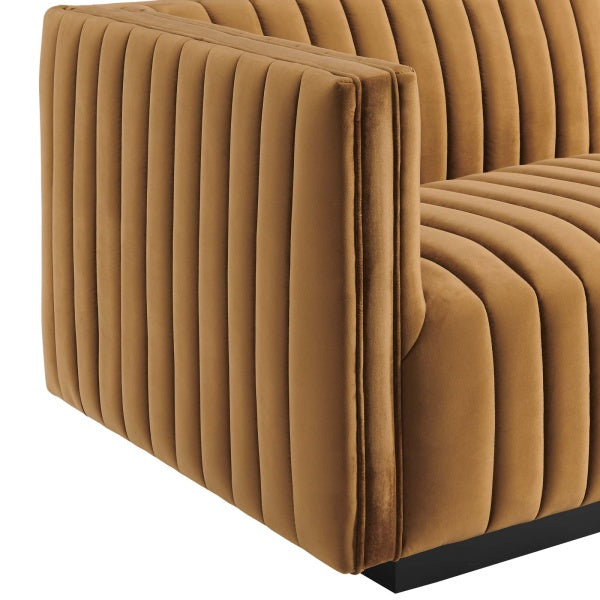 Conjure Channel Tufted Performance Velvet 4-Piece Sofa By Modway
