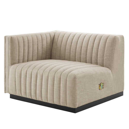 Conjure Channel Tufted Upholstered Fabric Loveseat By Modway