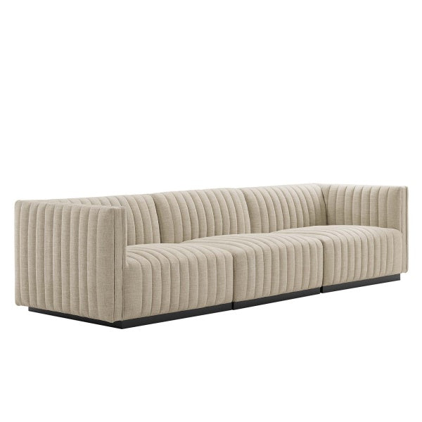 Conjure Channel Tufted Upholstered Fabric Sofa By Modway