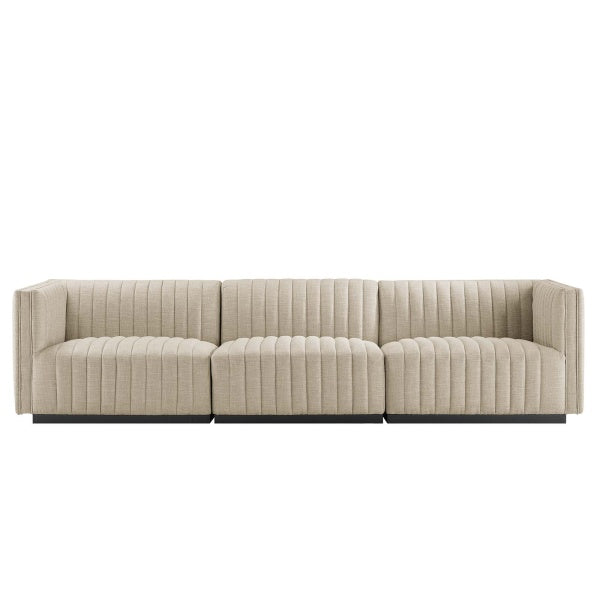 Conjure Channel Tufted Upholstered Fabric Sofa By Modway