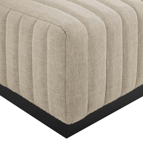 Conjure Channel Tufted Upholstered Fabric 6-Piece Sectional Sofa