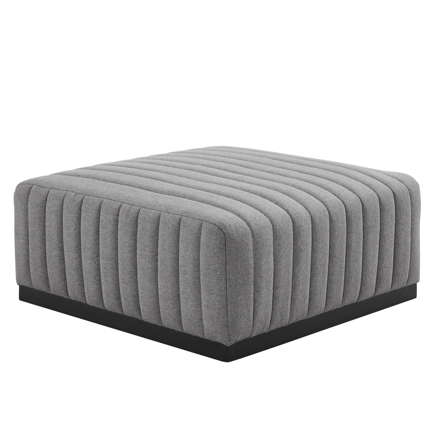 Conjure Channel Tufted Upholstered Fabric 5-Piece Sectional