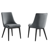 Viscount Accent Performance Velvet Dining Chairs - Set of 2 By Modway