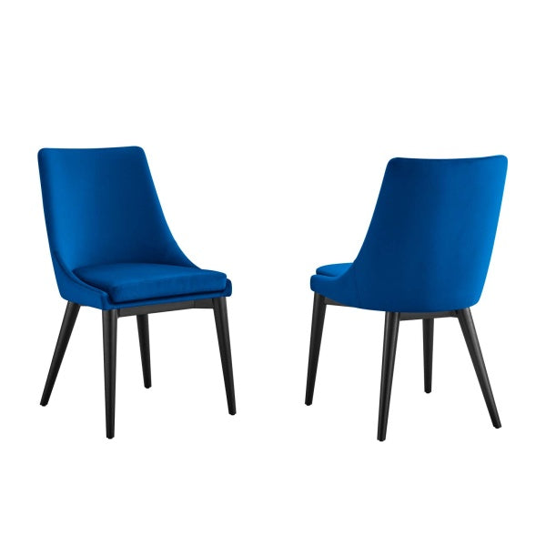 Viscount Accent Performance Velvet Dining Chairs - Set of 2 By Modway