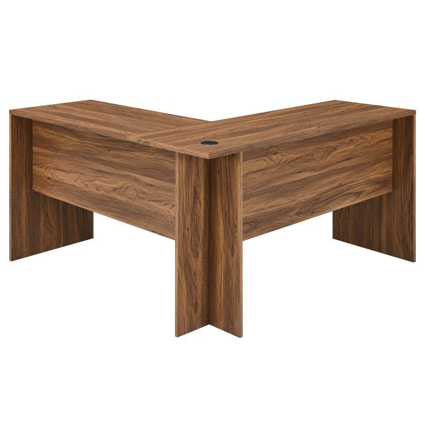 Render Wood Desk and File Cabinet Set By Modway