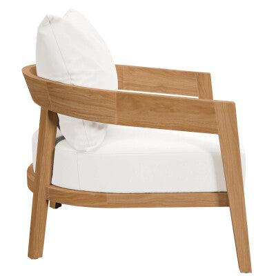 Brisbane 3-Piece Teak Wood Outdoor Patio Outdoor Patio Set