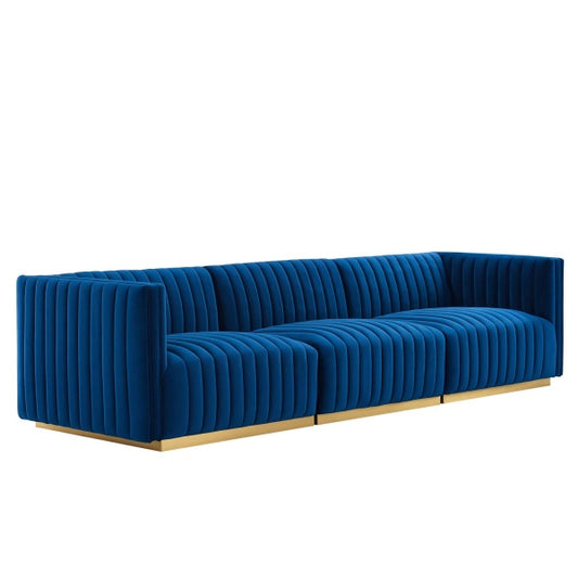 Conjure Channel Tufted Performance Velvet Sofa By Modway